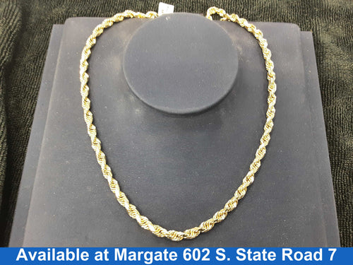 Rope Chain - Yellow Gold 10k (.417) 35 grams 20 inch