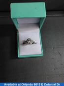 Ring - Wedding Set - White Gold 14k (.585) 4.9 grams Size 6
