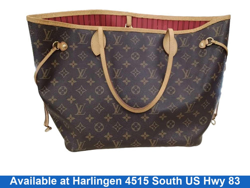 Louis Vuitton Neverfull Mm Brown Purse / Handbag