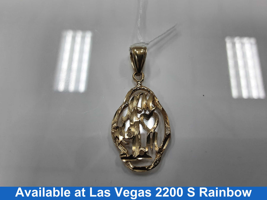 Pendant - Yellow Gold 14k (.585) 1.7 grams