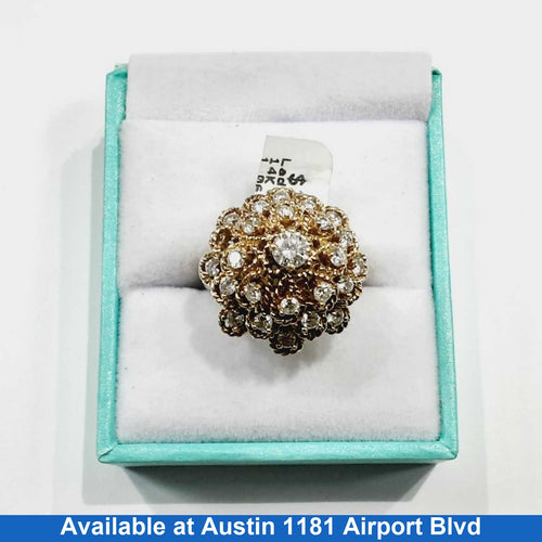 Women's Ring - Yellow Gold 14k (.585) 8 grams Size 6