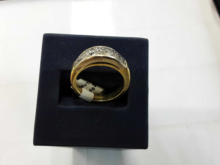 Ring - Wedding Band - Yellow Gold 18k (.750) 7.9 grams Size 7
