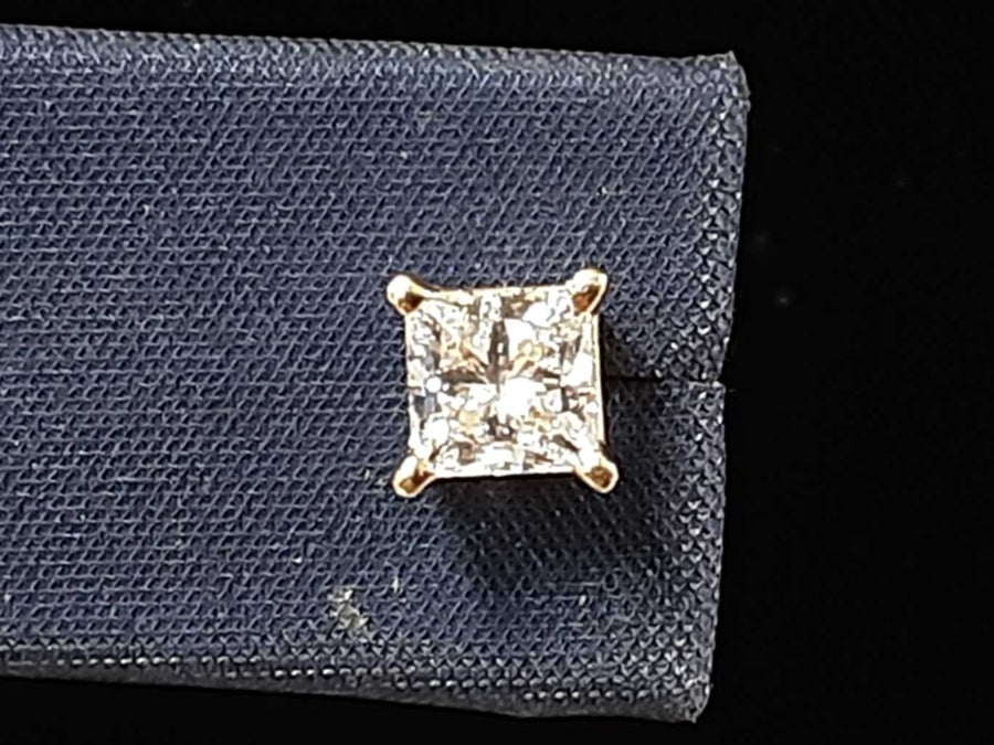 Double Stud Earrings - White Gold 14k (.585) 1.5 grams