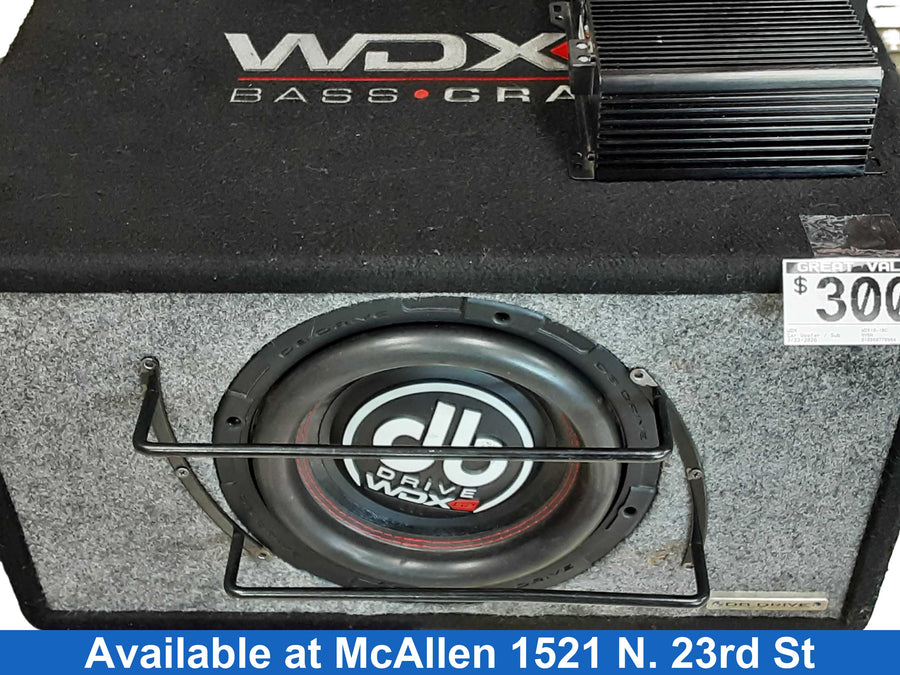 Wdx Wdx10-1bc Black Car Sub-Woofer
