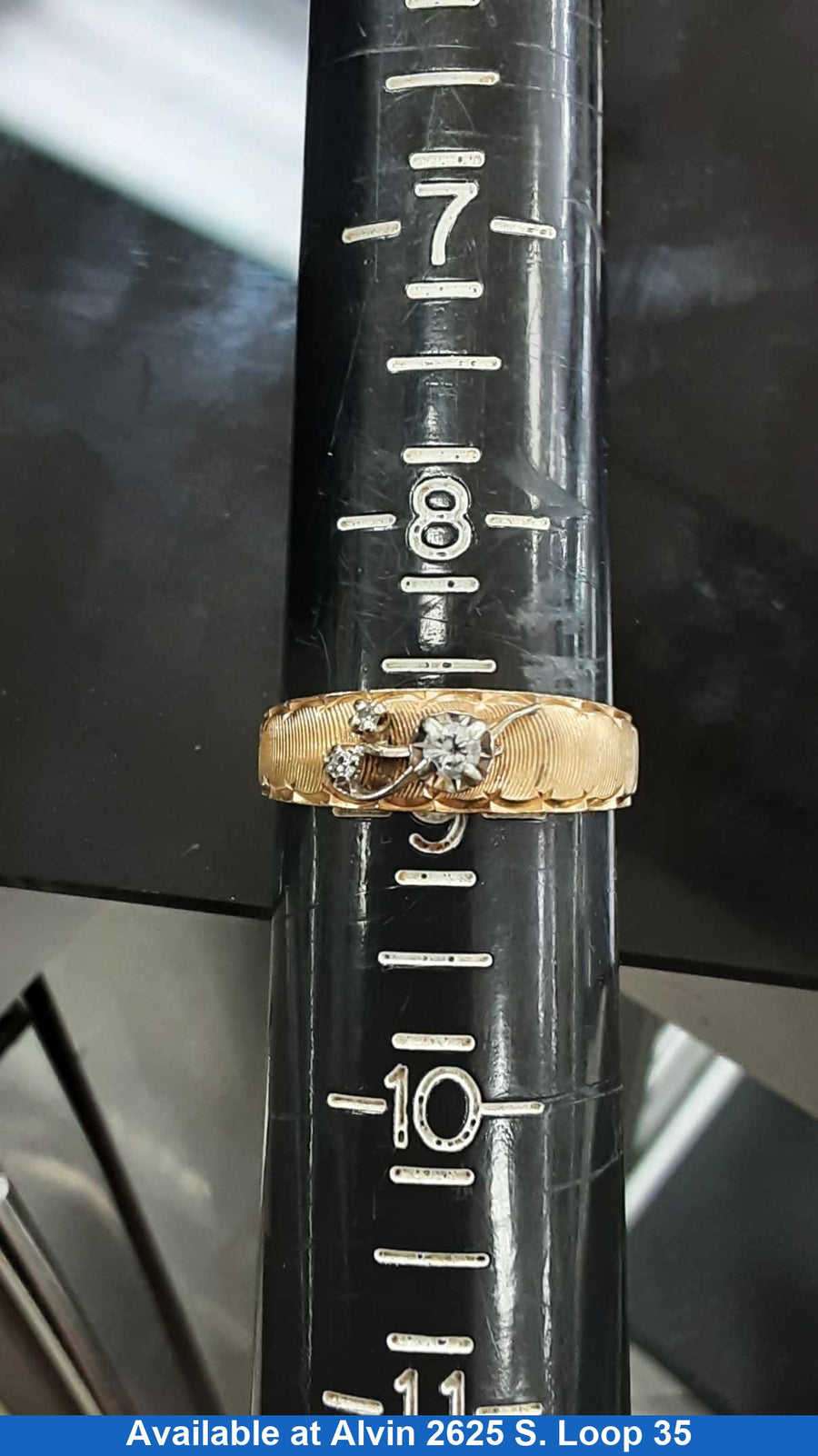 Women's Ring - Yellow Gold 14k (.585) 4.1 grams Size 9.5
