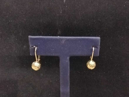 Gold Ball Earrings - Yellow Gold 14k (.585) 1.6 grams