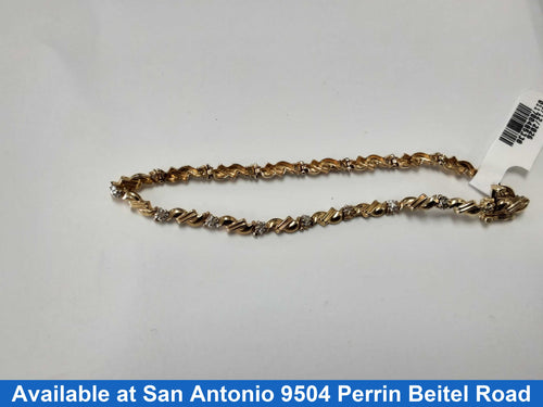Bracelet - Yellow Gold 10k (.417) 4.1 grams 7 inch