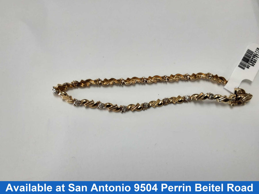 Bracelet - Yellow Gold 10k (.417) 4.1 grams 7 inch