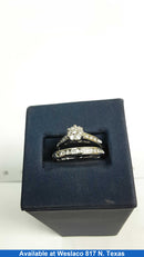 Ring - Engagement Set - White Gold 10k (.417) 4.5 grams Size 7