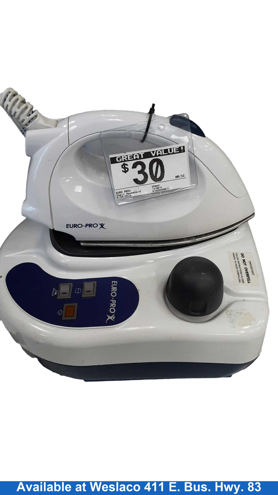 Euro Prox Ep8001 White Other Household Appliance