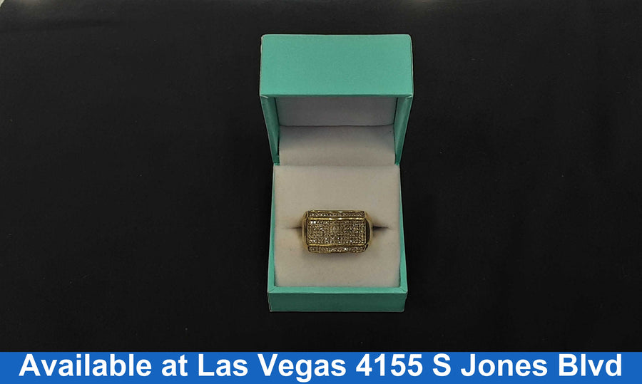Men's Ring - Yellow Gold 10k (.417) 4.7 grams Size 10
