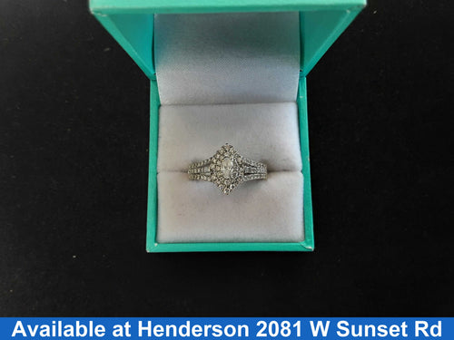 Women's Ring - White Gold 10k (.417) 3 grams Size 7
