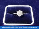 Women's Ring - Solitaire - White Gold 14k (.585) 2.9 grams Size 5.5