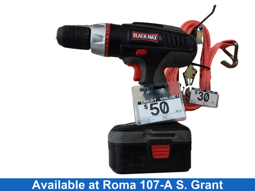 Black Max Jd610424 Black Corded Standard Drill