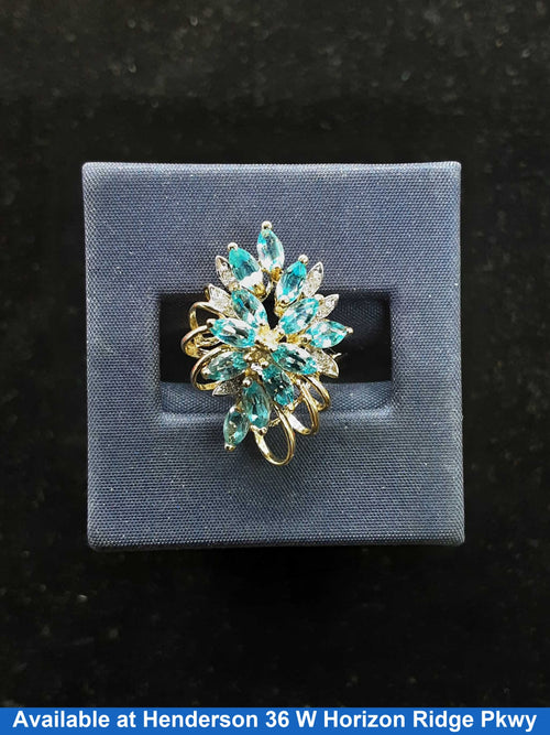 Women's Ring - Yellow Gold 14k (.585) 4.1 grams Size 20