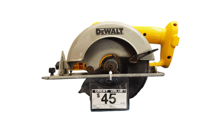 Dewalt Dw939 Yellow Cordless Circular Saw
