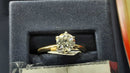 Women's Ring - Solitaire - Yellow Gold 14k (.585) 2.1 grams Size 7.5