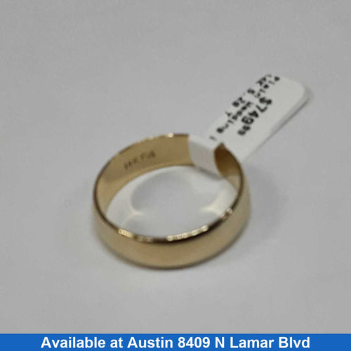 Ring - Wedding Band - Yellow Gold 14k (.585) 5.2 grams Size 11