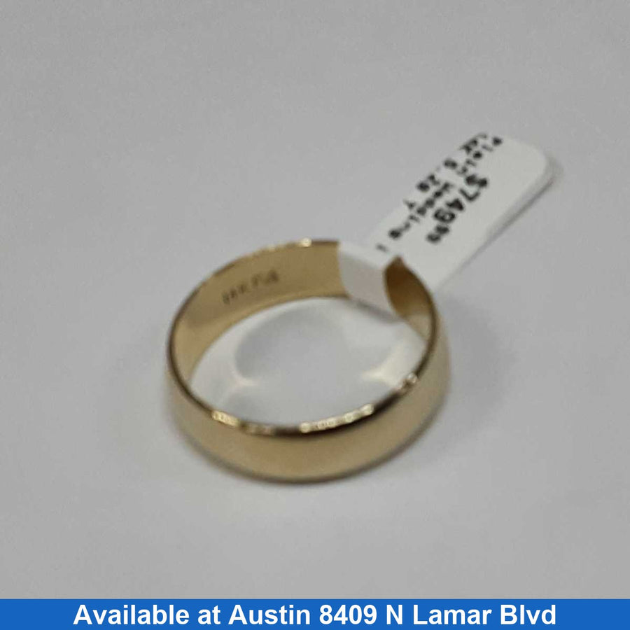 Ring - Wedding Band - Yellow Gold 14k (.585) 5.2 grams Size 11
