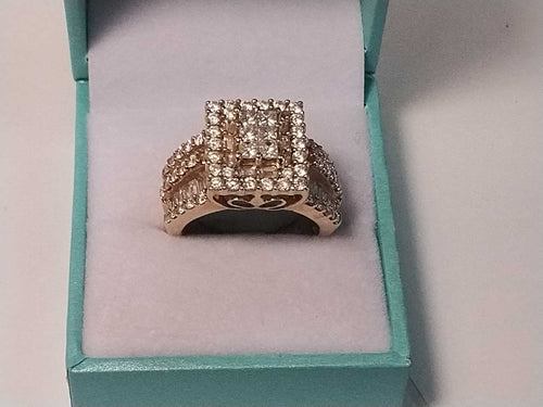 Ring - Wedding Set - Yellow Gold 14k (.585) 10.2 grams Size 8.5