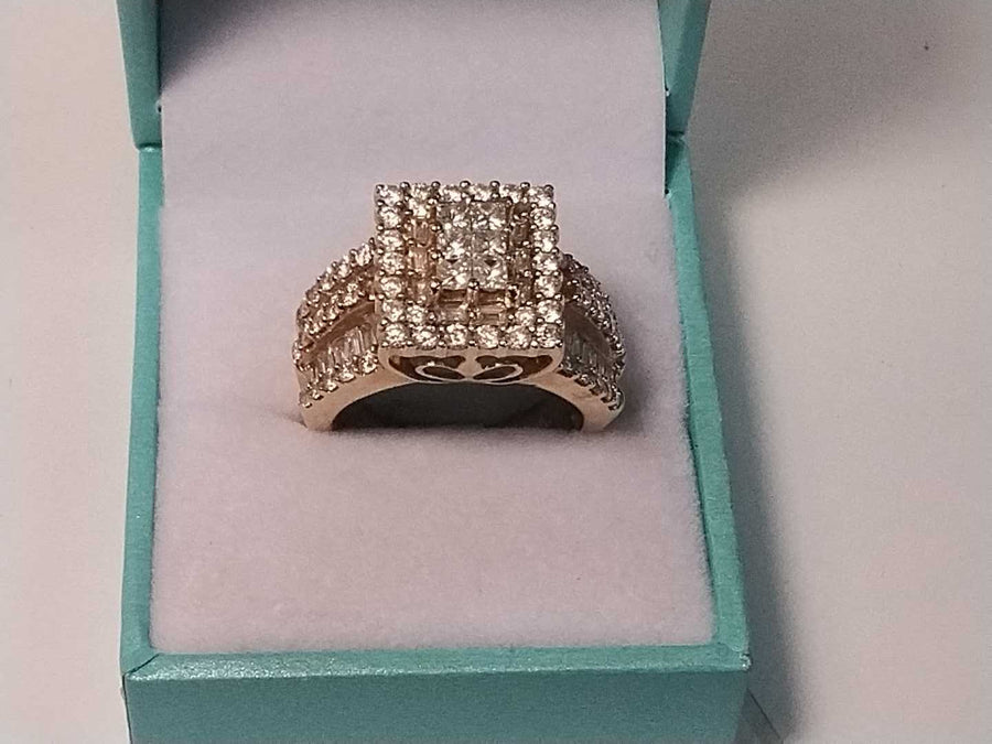 Ring - Wedding Set - Yellow Gold 14k (.585) 10.2 grams Size 8.5