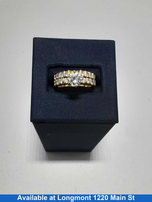 Ring - Engagement Set - Yellow Gold 14k (.585) 6.8 grams Size 6