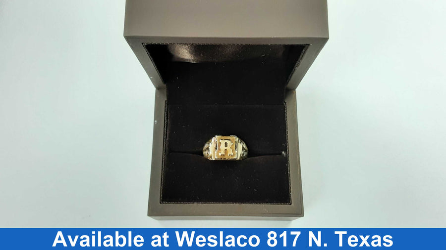 Men's Ring - Yellow Gold 10k (.417) 4.2 grams Size 9