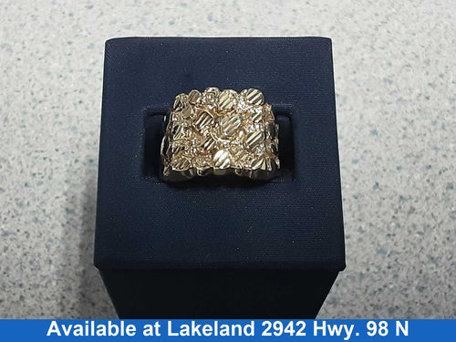 Men's Ring - Yellow Gold 10k (.417) 5.1 grams Size 9