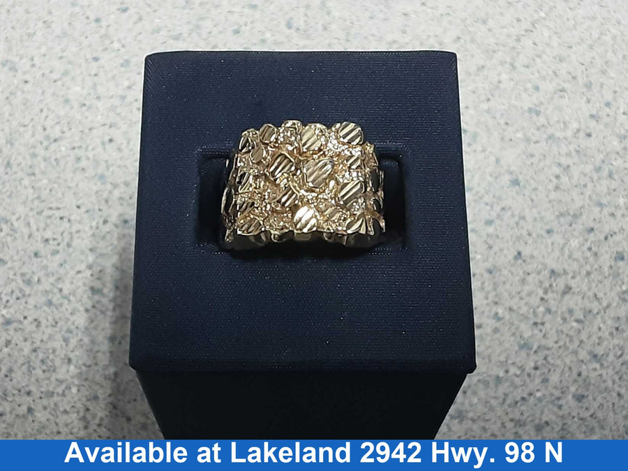 Men's Ring - Yellow Gold 10k (.417) 5.1 grams Size 9