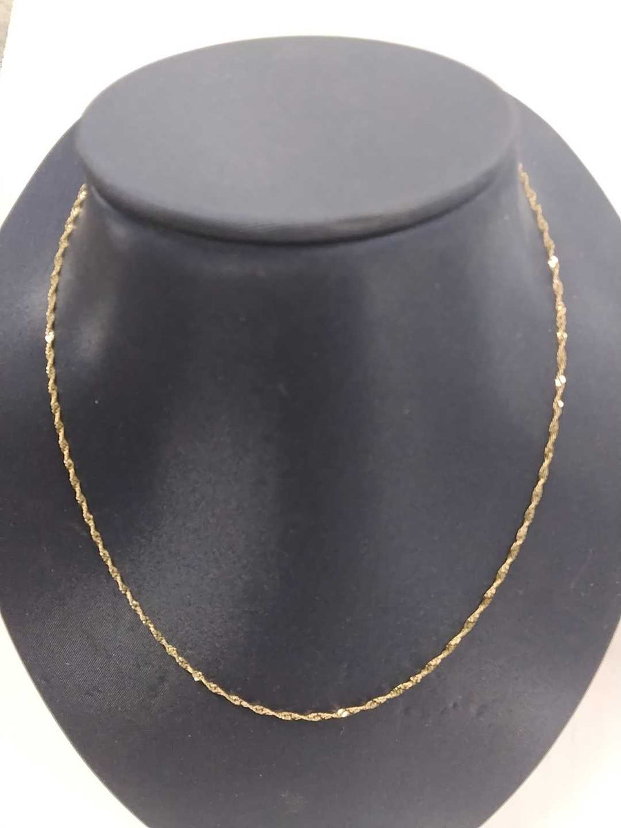 Rope Chain - Yellow Gold 18k (.750) 1.1 grams 16 inch