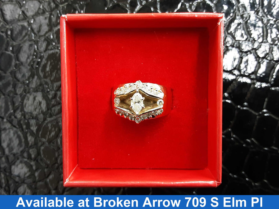 Women's Ring - Yellow Gold 14k (.585) 8.8 grams Size 20
