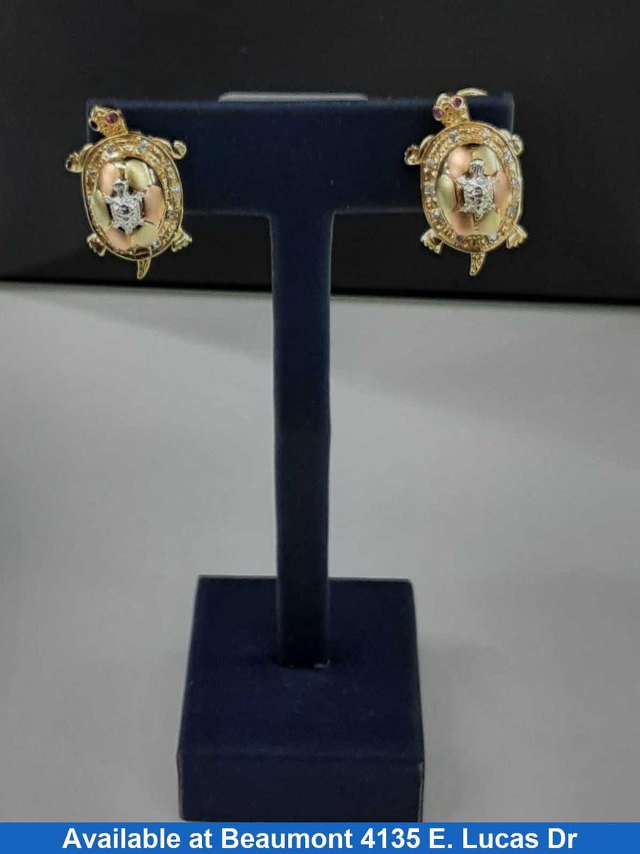 Earrings - Yellow Gold 10k (.417) 15.3 grams