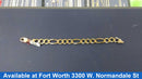 Figaro Bracelet - Yellow Gold 10k (.417) 25.8 grams 7 inch