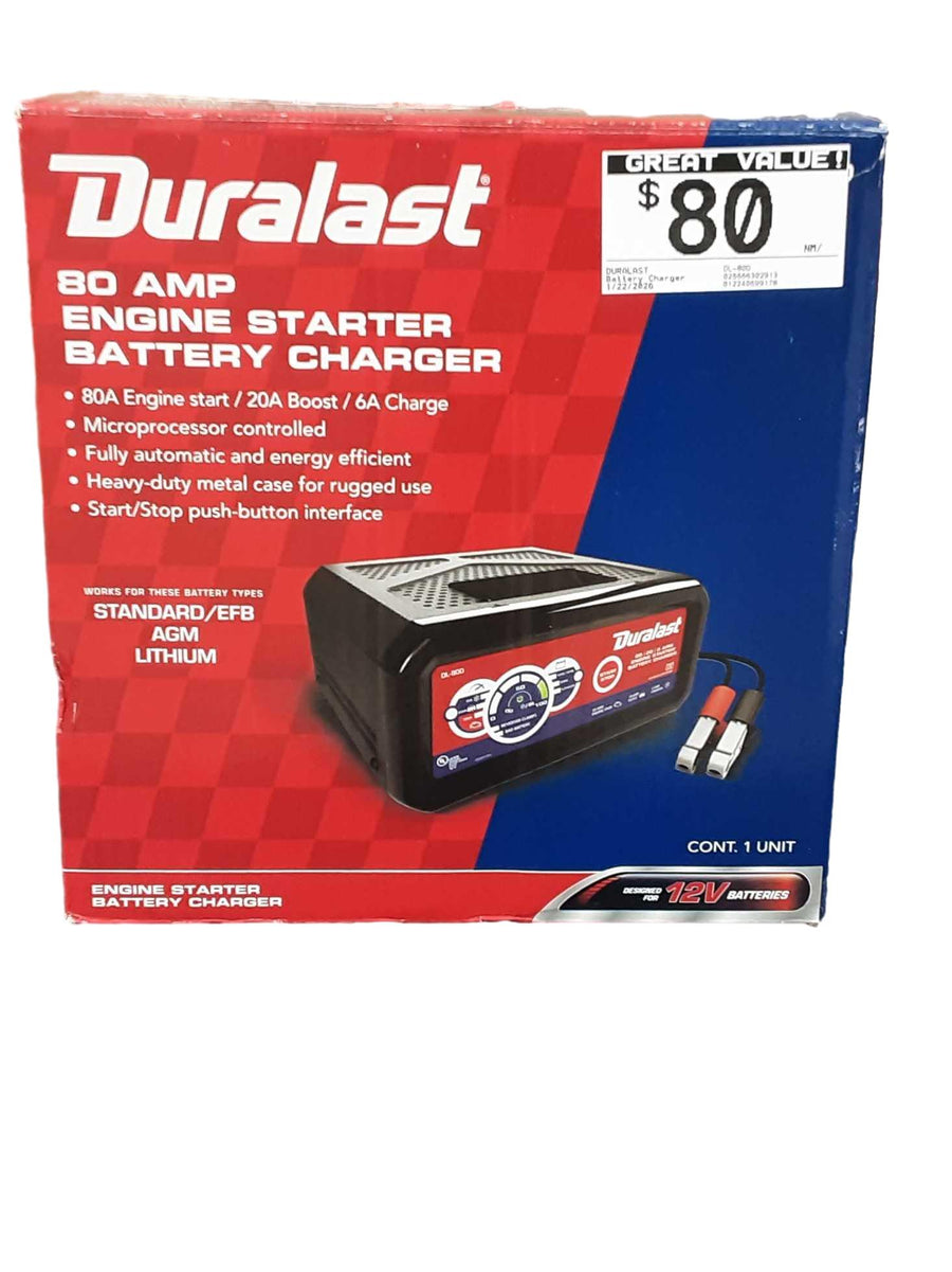 Duralast Dl-80d Black Battery Charger