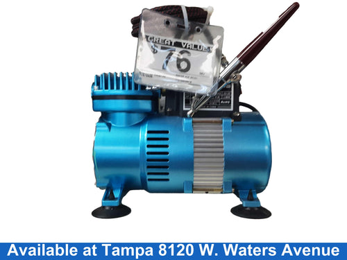 Master Air Brush Blue Electric Compressor