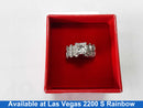 Ring - Wedding Set - White Gold 18k (.750) 9.8 grams Size 20