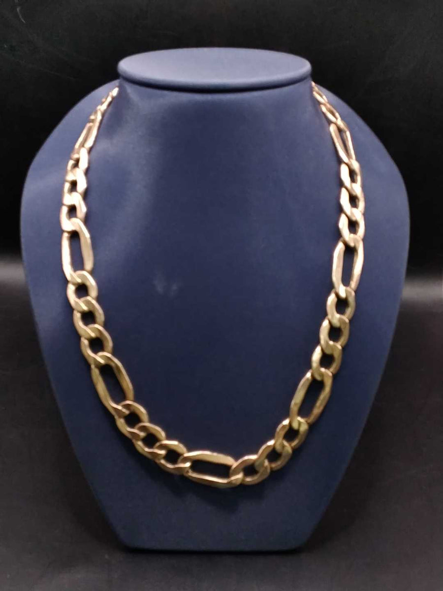 Figaro Chain - Yellow Gold 10k (.417) 30.9 grams 24 inch