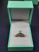 Women's Ring - Solitaire - White Gold 14k (.585) 2.3 grams Size 4.5