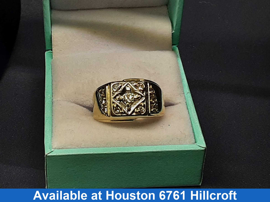 Men's Ring - Yellow Gold 10k (.417) 6.4 grams Size 9