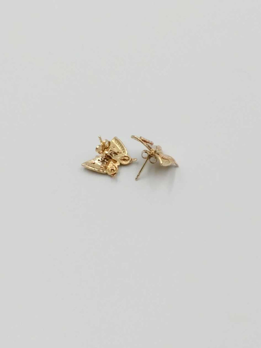 Earrings - Tricolor Gold 14k (.585) 4.6 grams