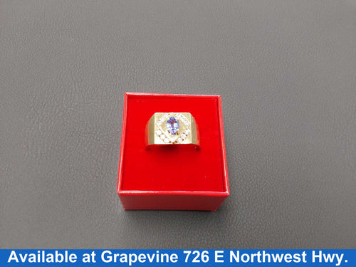Men's Ring - Yellow Gold 14k (.585) 14.5 grams Size 11