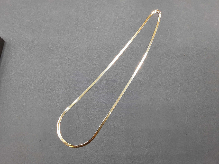 Herringbone Chain - Yellow Gold 14k (.585) 8.8 grams 22 inch