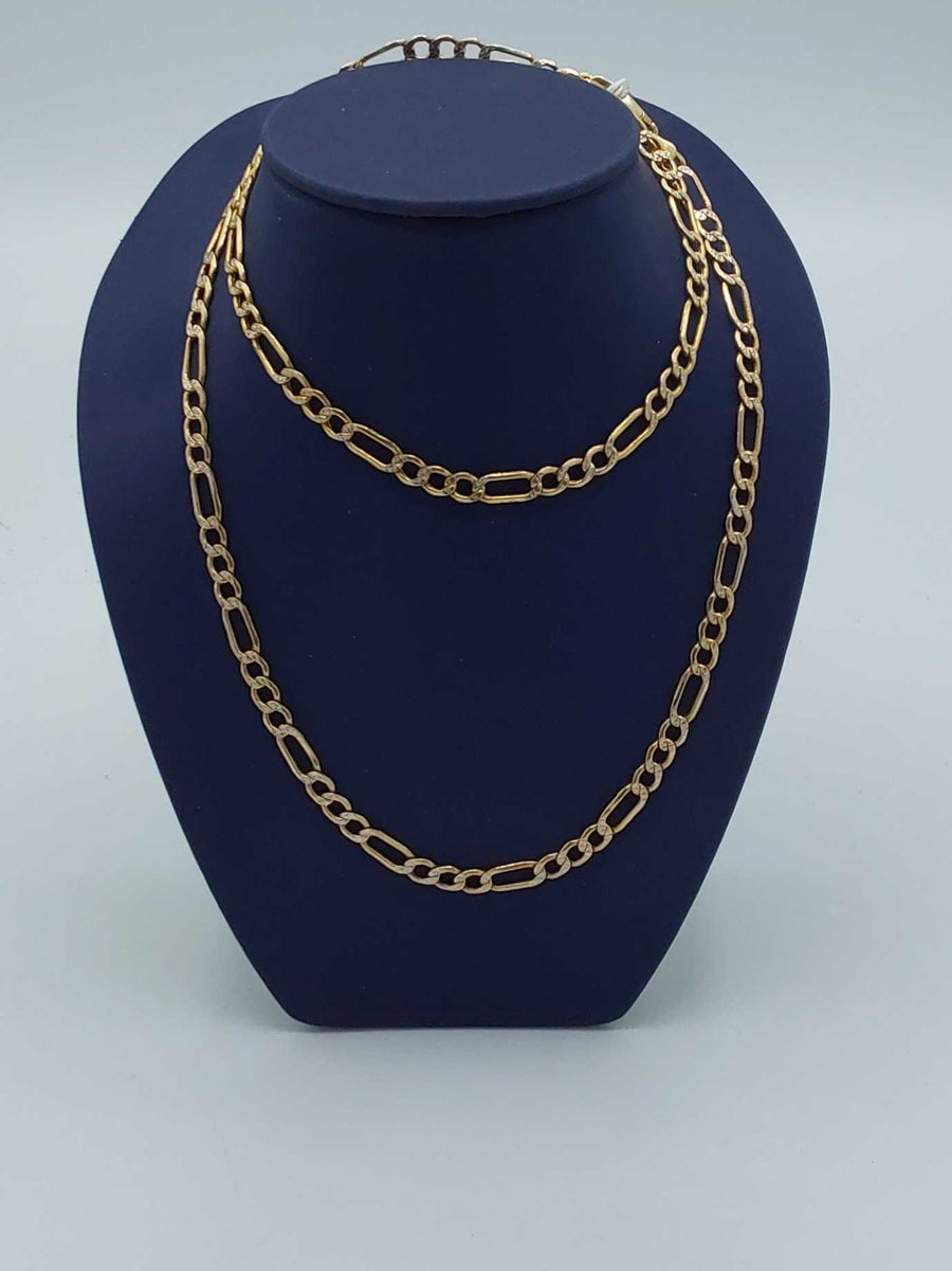 Figaro Chain - Yellow Gold 14k (.585) 11.3 grams 26 inch