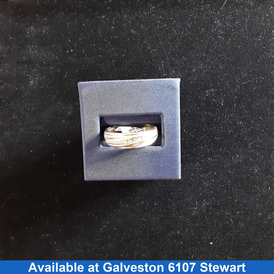 Ring - Wedding Band - Silver 5 grams Size 9