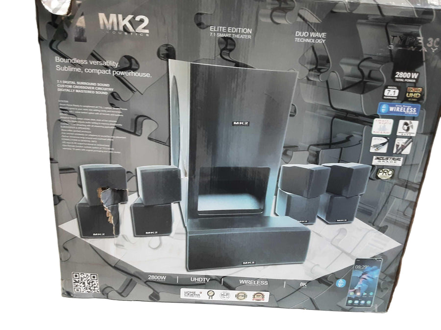 Mk2 Type30 3 Way Black Surround Sound Speaker