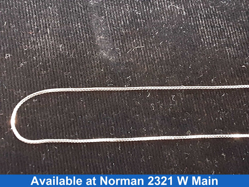 Box Chain - White Gold 14k (.585) 0.8 grams 18 inch