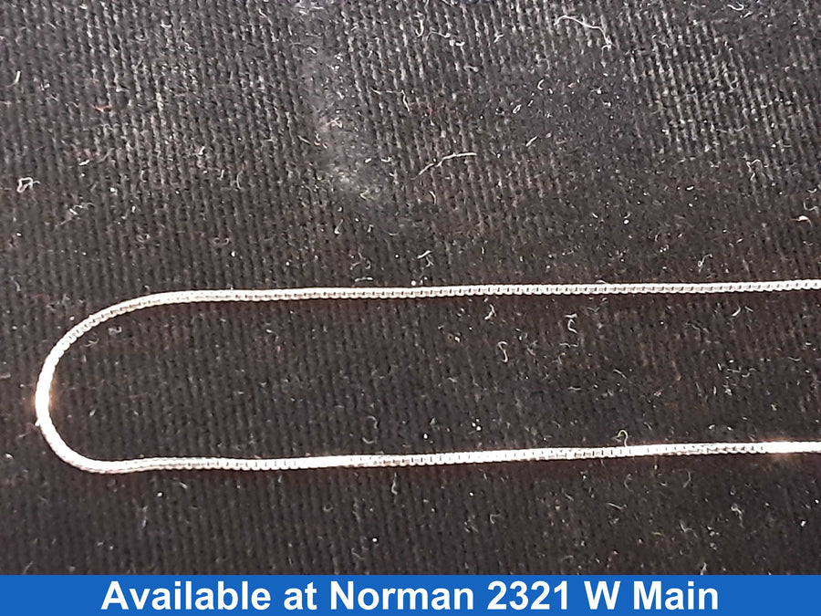 Box Chain - White Gold 14k (.585) 0.8 grams 18 inch