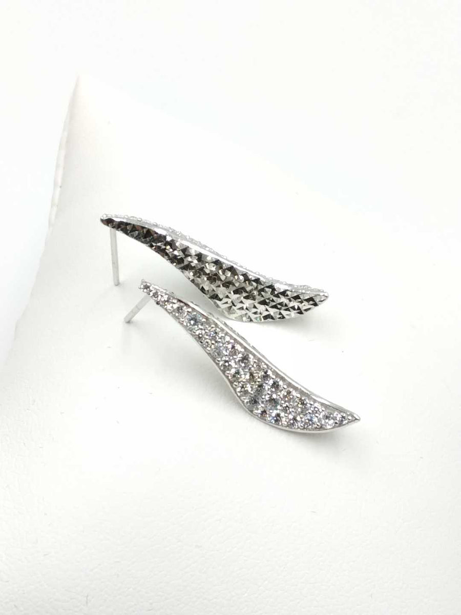 Earrings - White Gold 14k (.585) 3.4 grams