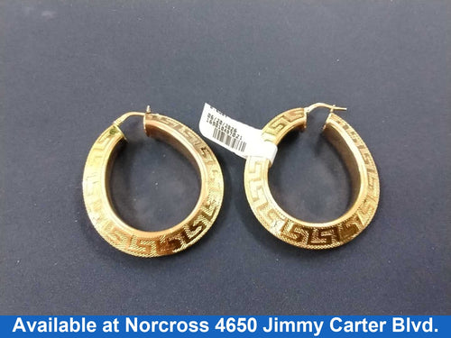 Bangle Earrings - Yellow Gold 18k (.750) 8.6 grams
