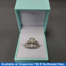 Ring - Wedding Set - White Gold 14k (.585) 8 grams Size 5.5